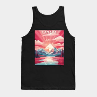 Canada Valentine's Day Vintage Retro 3 Tank Top